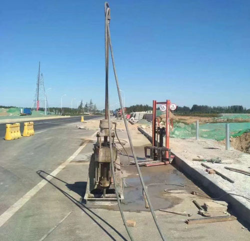 桂阳公路高聚物注浆加固